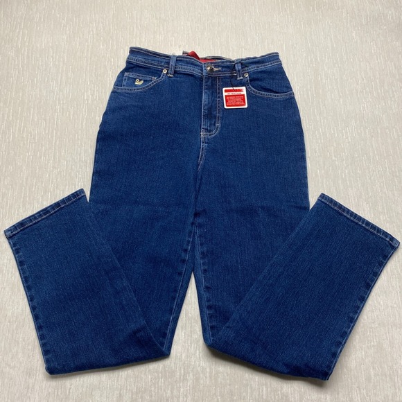 Gloria Vanderbilt Denim - Gloria Vanderbilt Tapered Jeans Classic Fit Womens 8P Blue Denim Stretch Fitted
